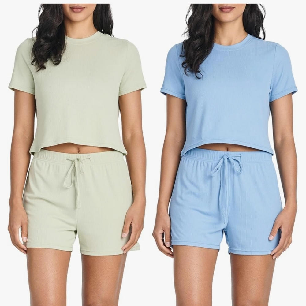 Real Essentials 2 Pack Lounging Shorts Sets